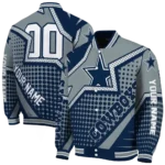 personalized dallas cowboys star burst blue varsity jacket best selling.webp