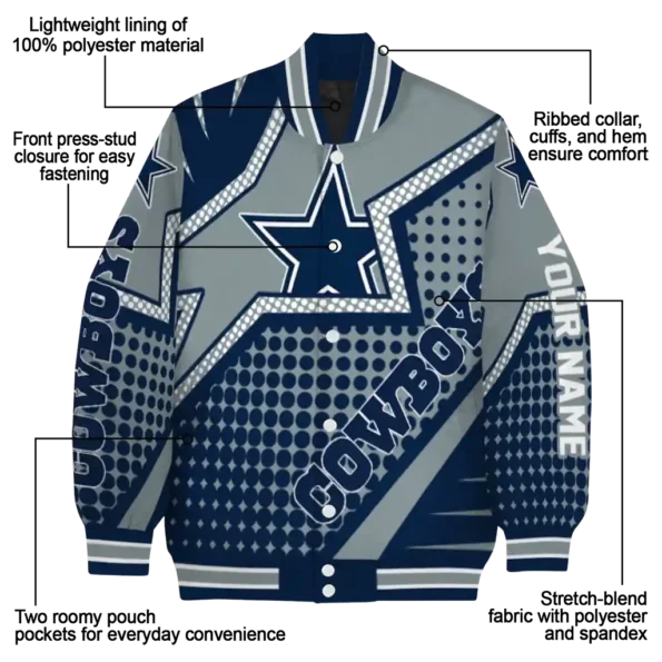 personalized dallas cowboys star burst blue varsity jacket new arrival.webp