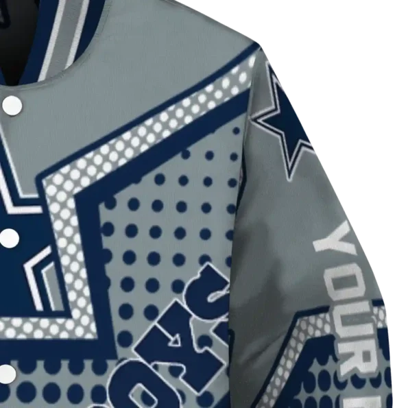 personalized dallas cowboys star burst blue varsity jacket premium grade.webp