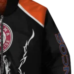 personalized denver broncos claw blood orange black bomber jacket best selling