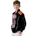personalized denver broncos claw blood orange black bomber jacket best selling