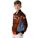 personalized denver broncos power plate orange bomber jacket best selling