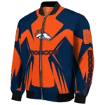 personalized denver broncos spider mark orange red crocs bomber jacket best selling