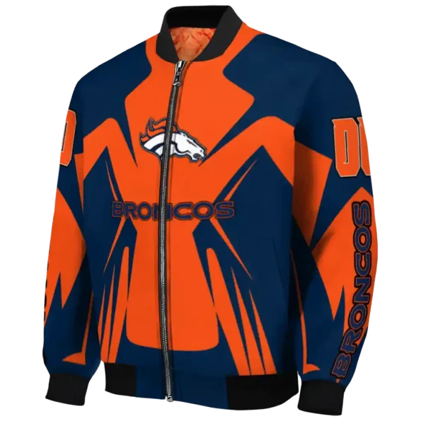 personalized denver broncos spider mark orange red crocs bomber jacket best selling