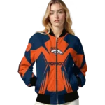 personalized denver broncos spider mark orange red crocs bomber jacket best selling