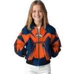 personalized denver broncos spider mark orange red crocs bomber jacket best selling