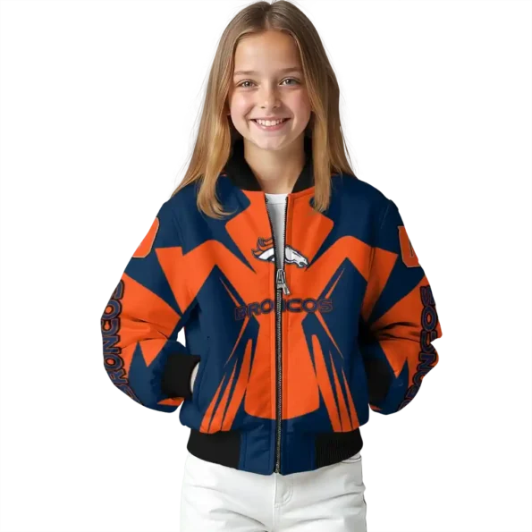 personalized denver broncos spider mark orange red crocs bomber jacket top rated