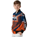 personalized denver broncos star burst orange bomber jacket best selling