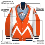 personalized denver broncos v stripes orange white varsity jacket best selling.webp