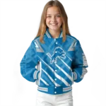 personalized detroit lions chevron angles blue varsity jacket best selling.webp