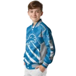 personalized detroit lions chevron angles blue varsity jacket best selling.webp