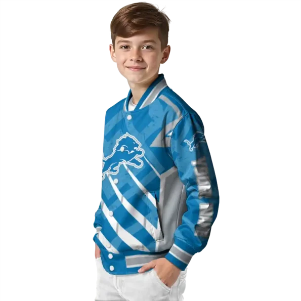 personalized detroit lions chevron angles blue varsity jacket trendy.webp