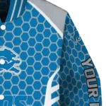 personalized detroit lions hexagon grid blue varsity jacket best selling.webp