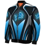 personalized detroit lions mesh chest grey crocs black bomber jacket best selling