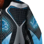 personalized detroit lions mesh chest grey crocs black bomber jacket best selling