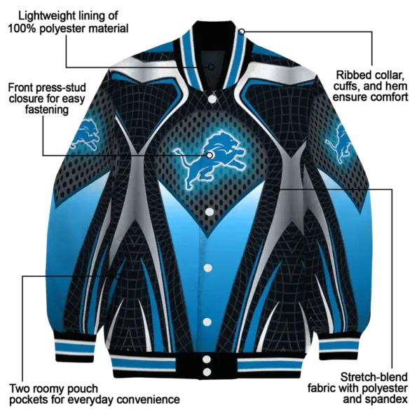 personalized detroit lions mesh chest grey crocs black varsity jacket new arrival.webp