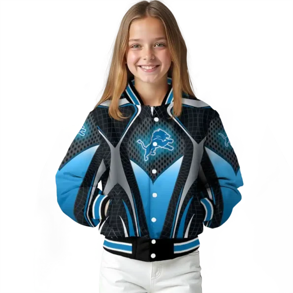 personalized detroit lions mesh chest grey crocs black varsity jacket top rated.webp
