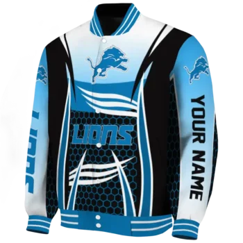 personalized detroit lions mesh effect blue black varsity jacket best selling.webp