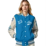 personalized detroit lions razorback outline blue nude varsity jacket best selling.webp