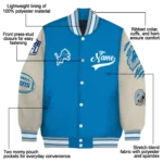 personalized detroit lions razorback outline blue nude varsity jacket best selling.webp