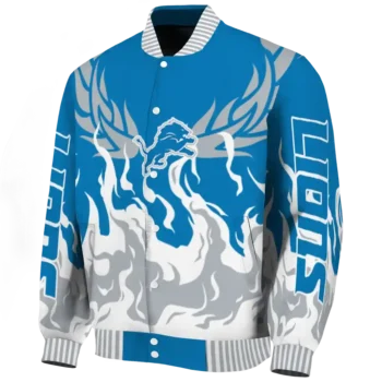 personalized detroit lions winged blaze blue white varsity jacket best selling.webp