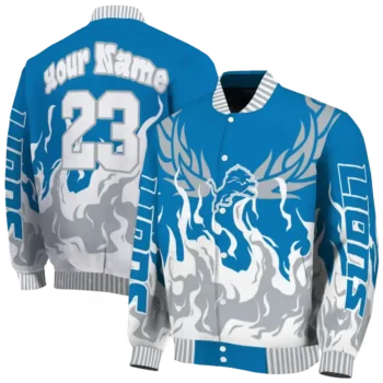 personalized detroit lions winged blaze blue white varsity jacket fashion forward.webp