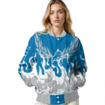 personalized detroit lions winged blaze blue white varsity jacket best selling.webp