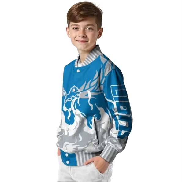 personalized detroit lions winged blaze blue white varsity jacket trendy.webp