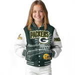 personalized green bay packers ferris arena green white varsity jacket best selling.webp