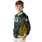 personalized green bay packers power plate green varsity jacket best selling.webp