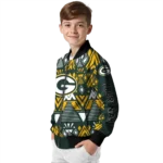 personalized green bay packers pyramid shapes green bomber jacket best selling