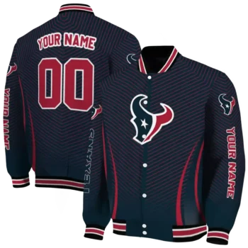 personalized houston texans chevron arrow blue varsity jacket fashion forward.webp