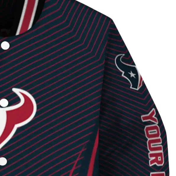 personalized houston texans chevron arrow blue varsity jacket premium grade.webp