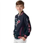 personalized houston texans chevron arrow blue varsity jacket best selling.webp