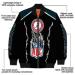 personalized houston texans claw blood blue black bomber jacket best selling