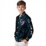 personalized houston texans hexagon cluster blue black varsity jacket best selling.webp