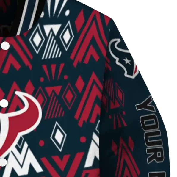 personalized houston texans pyramid shapes blue varsity jacket premium grade.webp