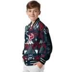 personalized houston texans pyramid shapes blue varsity jacket best selling.webp