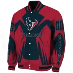 personalized houston texans spider mark blue red crocs varsity jacket best selling.webp