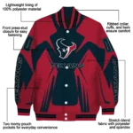 personalized houston texans spider mark blue red crocs varsity jacket best selling.webp