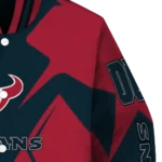 personalized houston texans spider mark blue red crocs varsity jacket best selling.webp