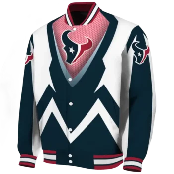 personalized houston texans v stripes blue white varsity jacket best selling.webp