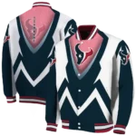 personalized houston texans v stripes blue white varsity jacket best selling.webp