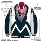 personalized houston texans v stripes blue white varsity jacket best selling.webp