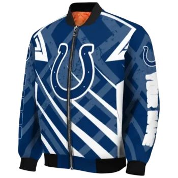personalized indianapolis colts chevron angles blue bomber jacket best selling