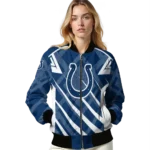 personalized indianapolis colts chevron angles blue bomber jacket best selling