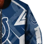 personalized indianapolis colts chevron angles blue bomber jacket best selling