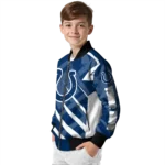 personalized indianapolis colts chevron angles blue bomber jacket best selling