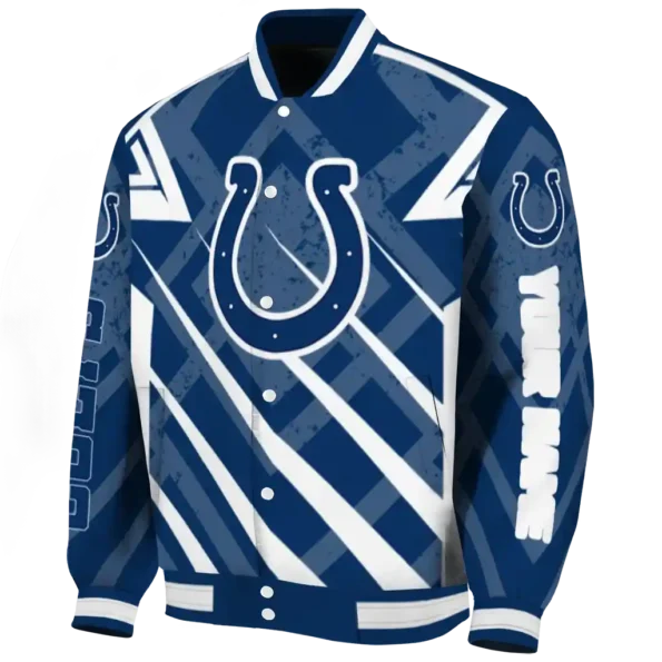 personalized indianapolis colts chevron angles blue varsity jacket best selling.webp
