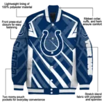 personalized indianapolis colts chevron angles blue varsity jacket best selling.webp